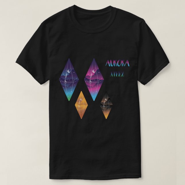 Camiseta PEGATINAS inspirados en ATEEZ kpop Aurora y Pirate (Diseño del anverso)