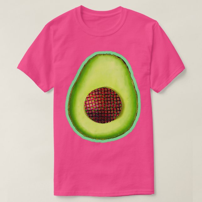 Camiseta Pegatinas purpurina Aguacate (Diseño del anverso)