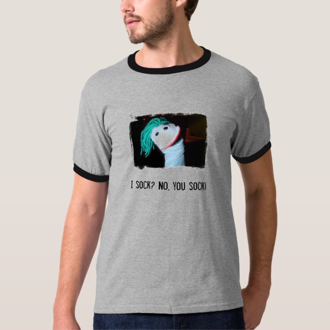 Camiseta ¿Pego? ¡No, usted pega! (Anverso)