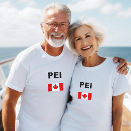 Camiseta PEI Canadá Bandera canadiense color claro