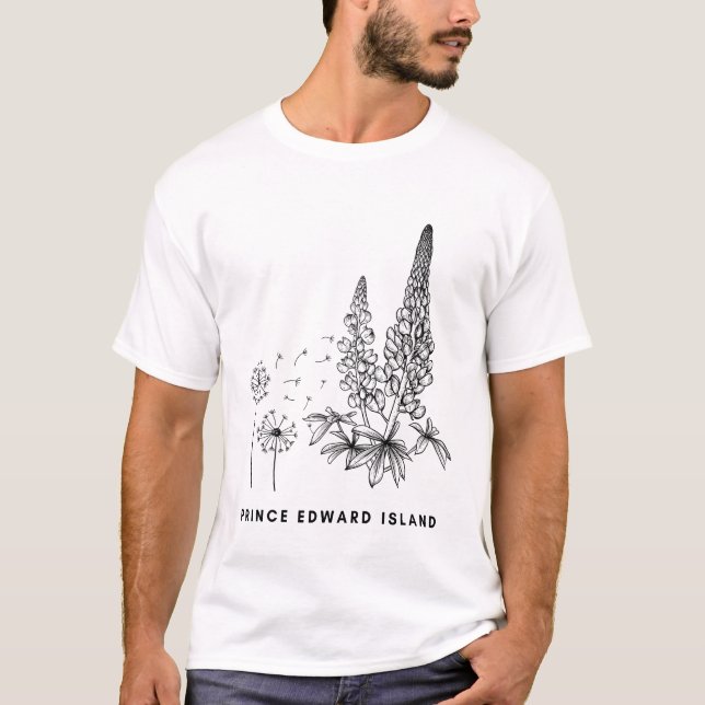 Camiseta PEI de Lupines & Dandelions (Anverso)