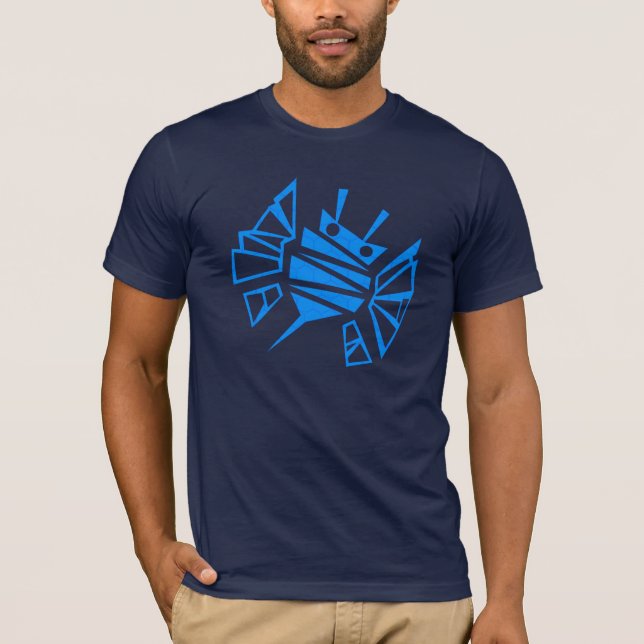 Camiseta Peine azul de la abeja de Persephone (Anverso)