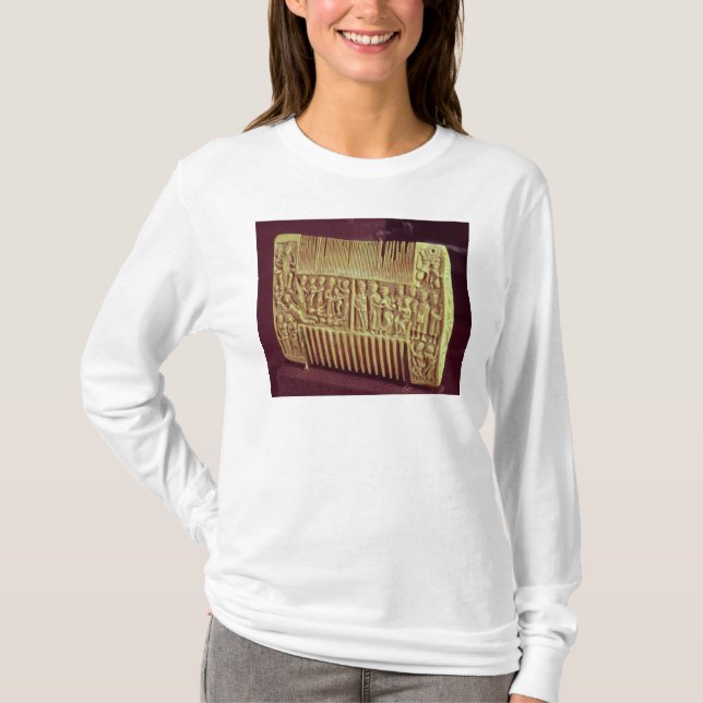 Camiseta Peine litúrgico, escuela de St Albans, c.1120 (Anverso)