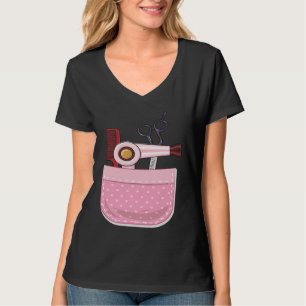 Camiseta Peine Tijera Secador de Pelo Peineta Estilista Bar