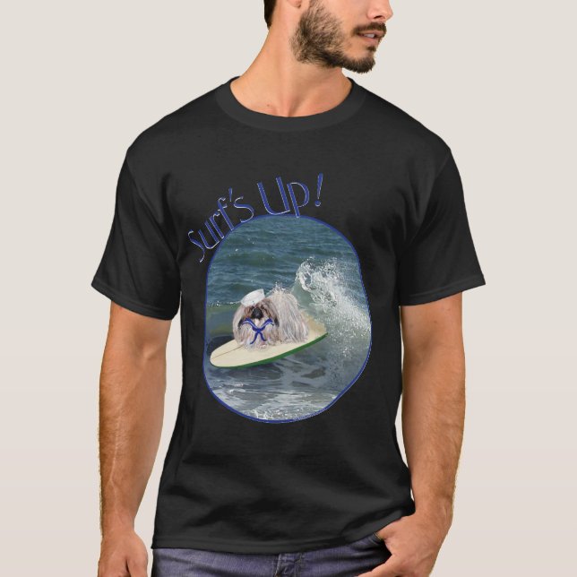 Camiseta Pekingese con trajes de marinero (Anverso)