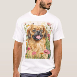 Camiseta  Pekingese Dad Shirt – Watercolor