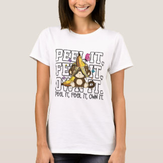 Camiseta Pélalo, Siéntelo, Poseelo – Mono Divertido
