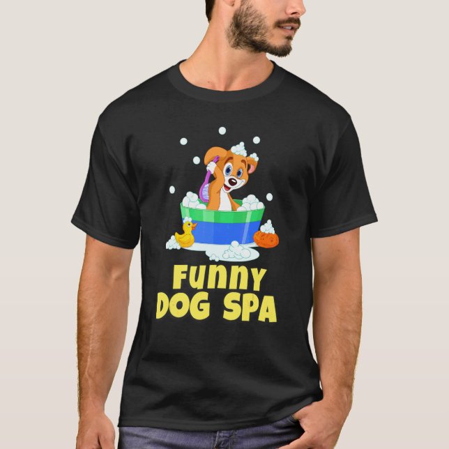 Camiseta Pelamador de Perros     Spa para Perros (Anverso)