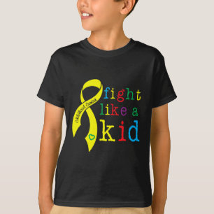 Camiseta Pelea como niños niños Concientización sobre el cá