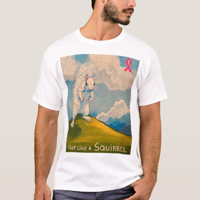 Camiseta Pelea Como Un Tee De Ardilla (Anverso)
