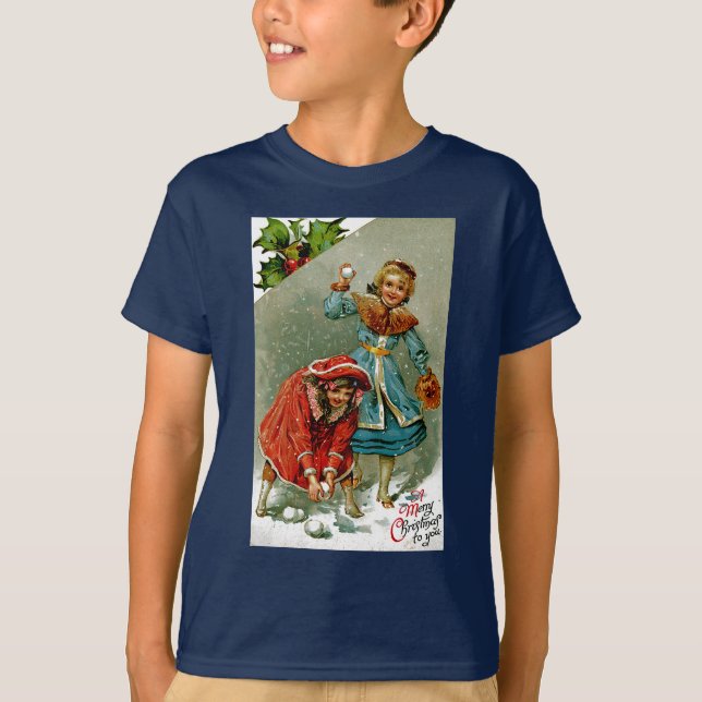 Camiseta Pelea de bolas de nieve (Anverso)