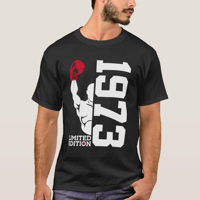 Camiseta Pelea De Boxeo 1973 Boxer 50 Cajas (Anverso)