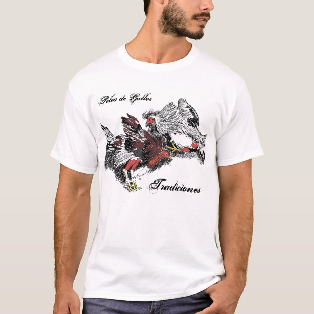 Camiseta Pelea de Gallos (Anverso)