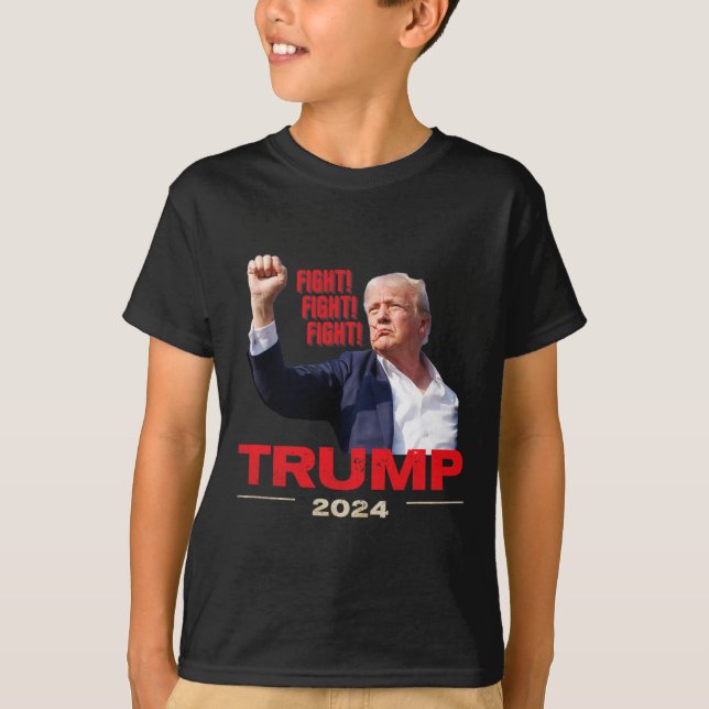 Camiseta Pelea de lucha de 2024 contra la marcha de Trump d (Anverso)