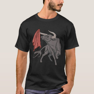 Camiseta Pelea de toros con toros de bandera España