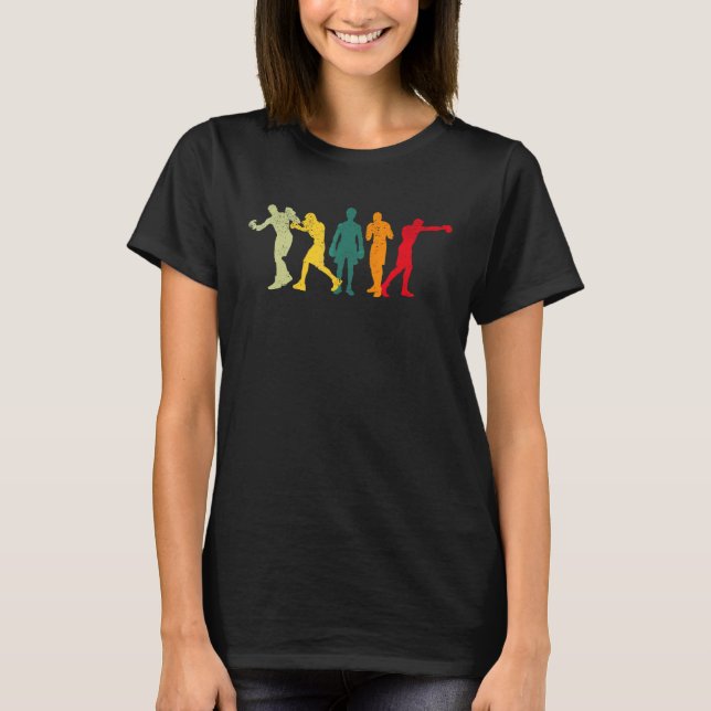 Camiseta Pelea en caja de boxeo retro boxeo (Anverso)