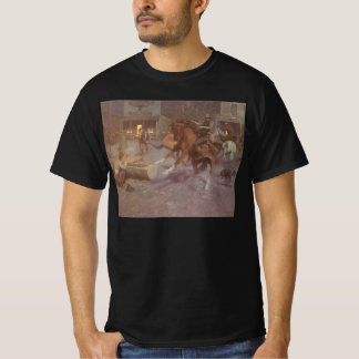 Camiseta Pelea en el Roundup Saloon por Bill Gollings