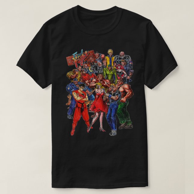 Camiseta Pelea final de caracteres (Diseño del anverso)