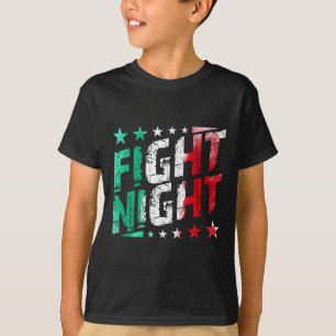Camiseta Pelea por el Boxeo Nocturno Mma Fan Tema