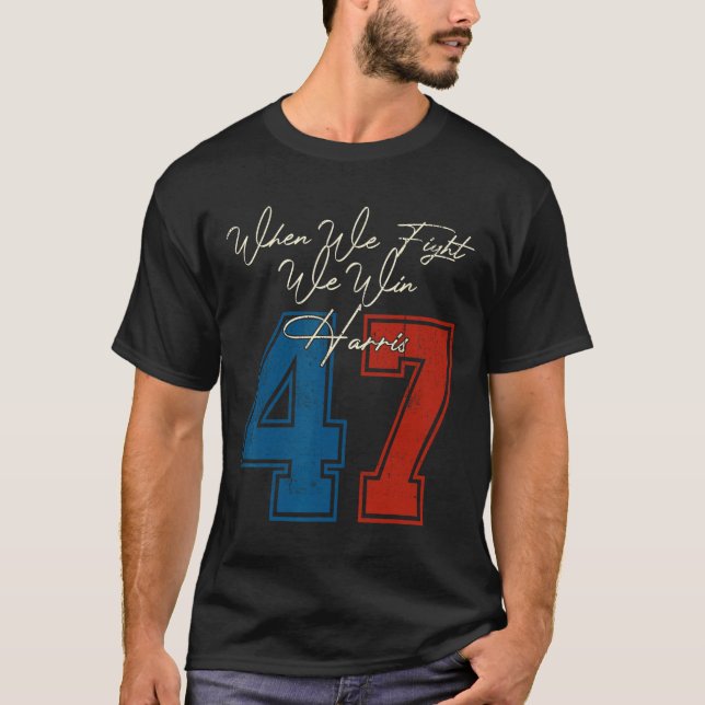 Camiseta Peleamos Ganamos 2024 Kamala Harris Por Preside Es (Anverso)