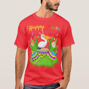Camiseta Pelican Bird Lover Floral Easter Egy Funny Pelican