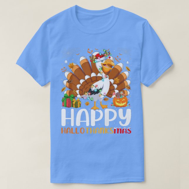 Camiseta Pelican Bird Lover Halloween Navidades Happy Hallo (Diseño del anverso)