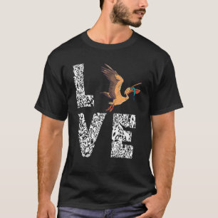Camiseta Pelican Love Leopard Pelican Bird Animal Tropical