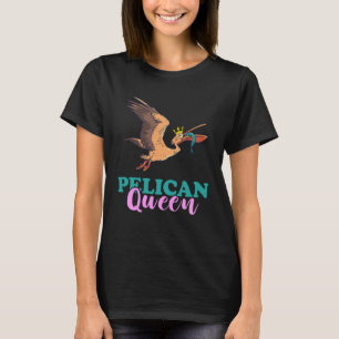 Camiseta Pelican Queen Crown Pelican Bird Tropical B