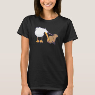Camiseta Pelican trata de comer un gracioso meme de Capybar