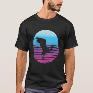 Camiseta Pelican Vintage Retro Sunset Tropical Bird Pelican