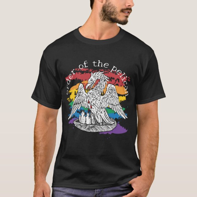 Camiseta Pelican Woodcut Pride (Anverso)