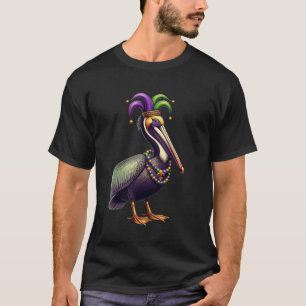 Camiseta Pelícano de Mardi Gras Desfile de Louisiana Amante