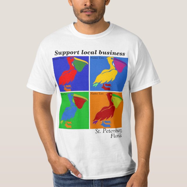 Camiseta Pelícano del natural del St. Pete (Anverso)