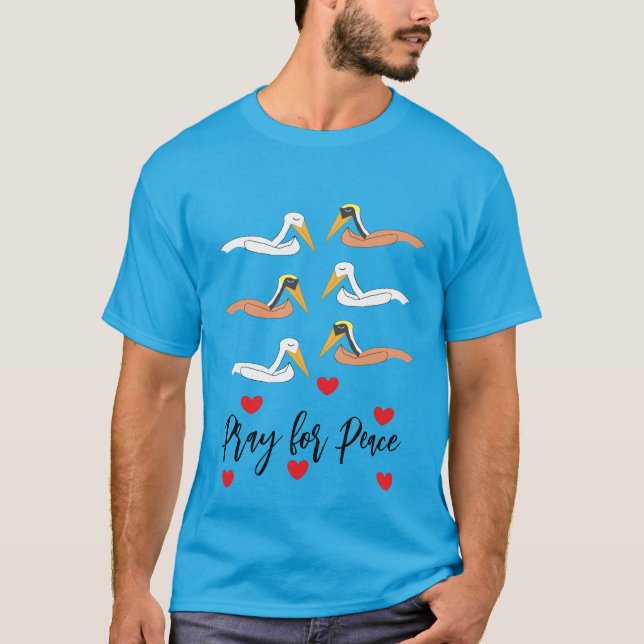 Camiseta Pelicans Praying for Peace:  (Anverso)