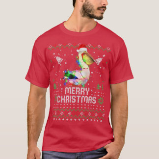 Camiseta Pelicans Santa Hat Animal Christmas Tree Light Ho