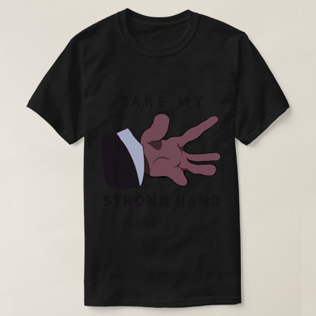 Camiseta Película atemorizante - Tomen mi mano fuerte (Diseño del anverso)