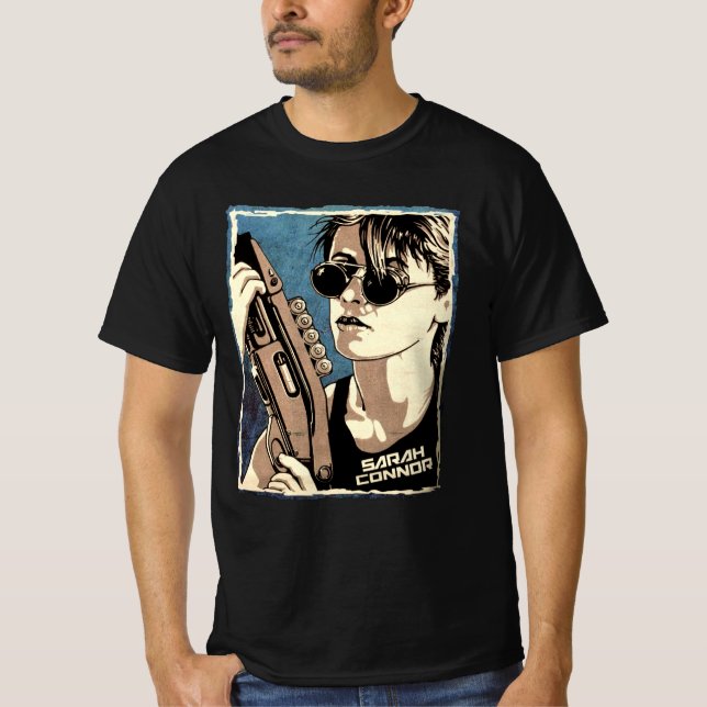 Camiseta película clásica de sarah connor (Anverso)