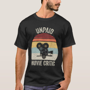 Camiseta Película Crítica Retro No Pagada Película Película