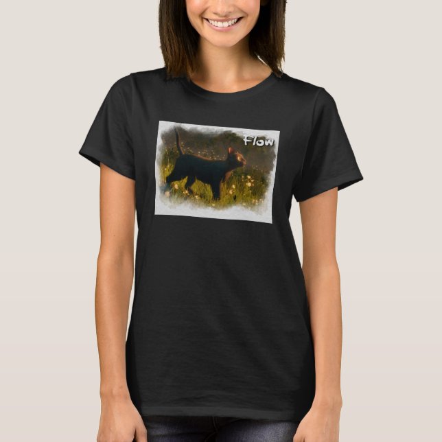 Camiseta Película de animación de Cat Flow Sticker1  (Anverso)
