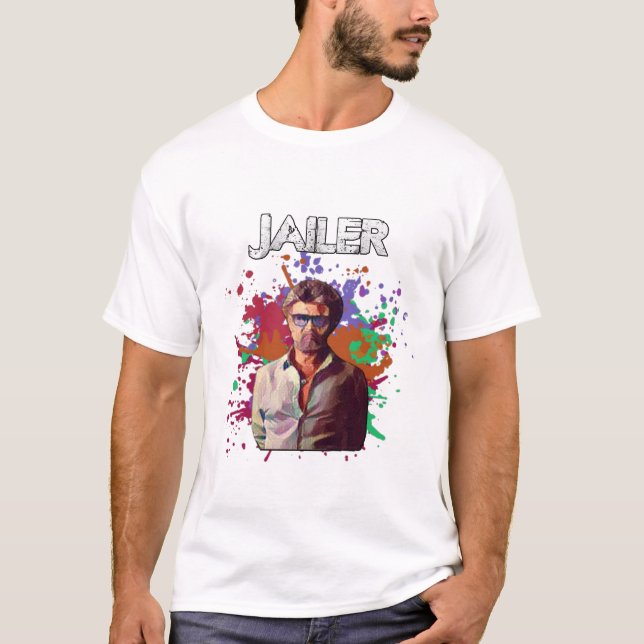 Camiseta Película de carcelero l Rajinikant Superstar l Tam (Anverso)