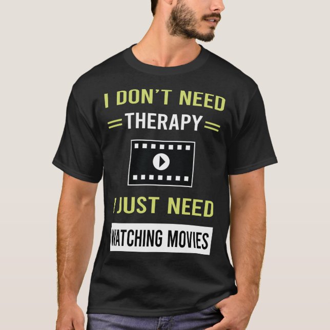 Camiseta Película de cine Therapy Watching (Anverso)