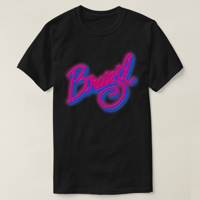 Camiseta Película de culto de BRASIL Neon 80 (Diseño del anverso)