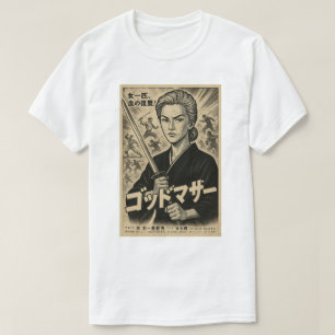 CAMISETA PELÍCULA DE GODDOMAZA SAMURAI BW POSTER