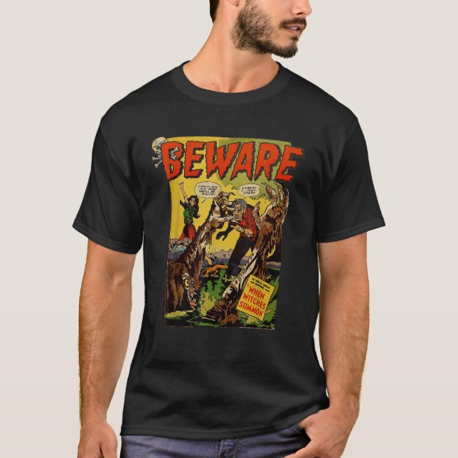 Camiseta Película de historietas de Poster de terror de pel (Anverso)