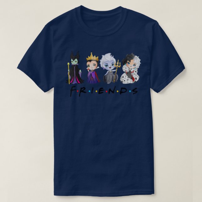 Camiseta Película de horror Chibi Familia Halloween coincid (Diseño del anverso)