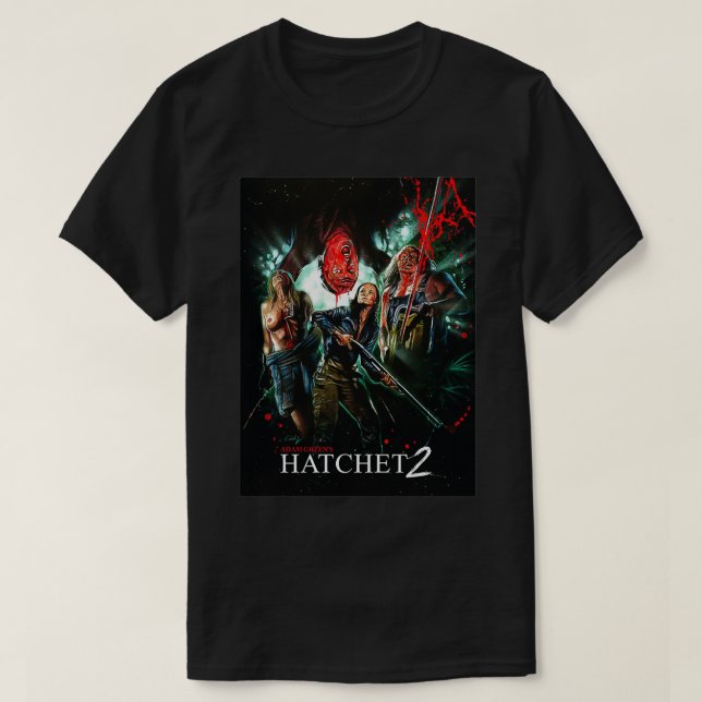Camiseta Película de horror de Hatchet (Diseño del anverso)