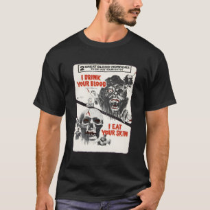 Camiseta Película de horror de Monstruo de Beber Sangre Hal