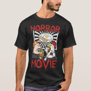Camiseta Película De Horror Tv Graciosa Gallina De Cerdo Ba
