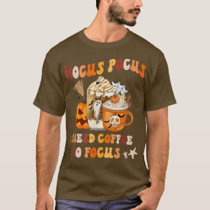Camiseta Película De Horror Y Café Halloween Spooky Season 