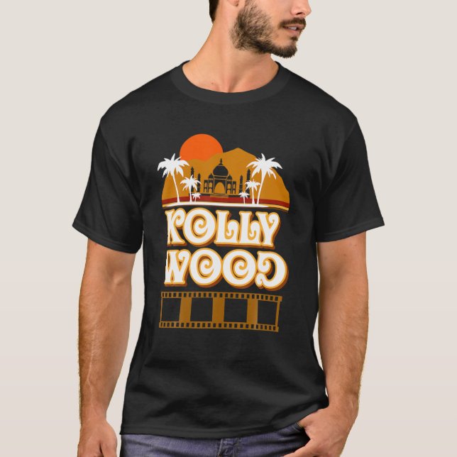 Camiseta Película de Kollywood estilo retro cine tamil hind (Anverso)